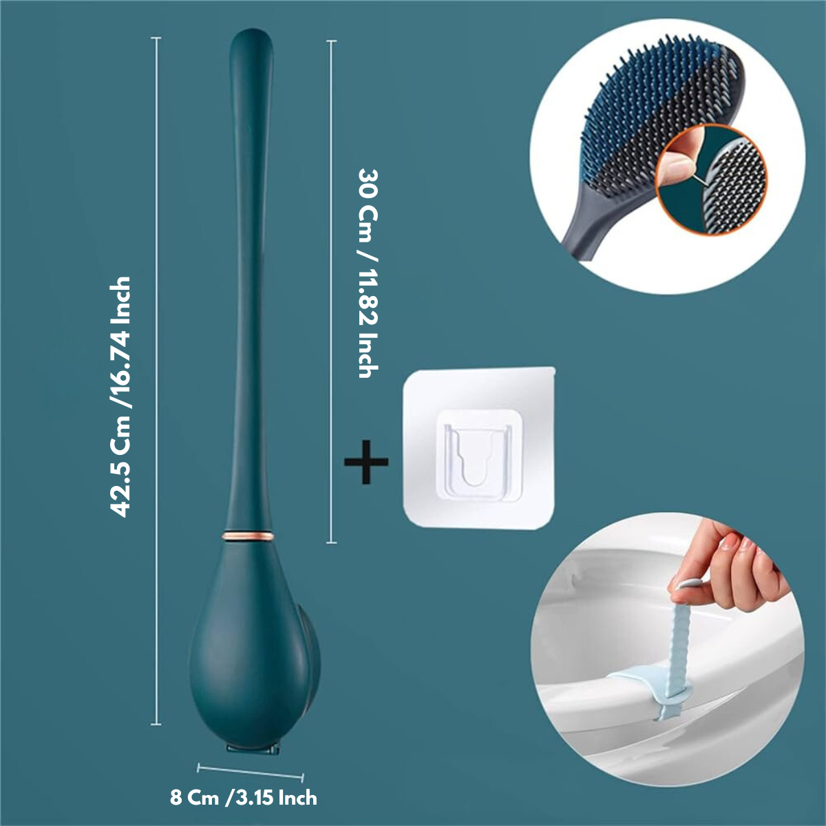 SmartBrush - Elegant och hygienisk toalettborste i silikon
