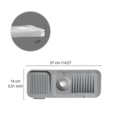 Tapete de drenagem em silicone: secagem rápida e segura 
