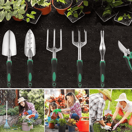 Komplett professionell trädgårdsutrustning - 11 verktyg